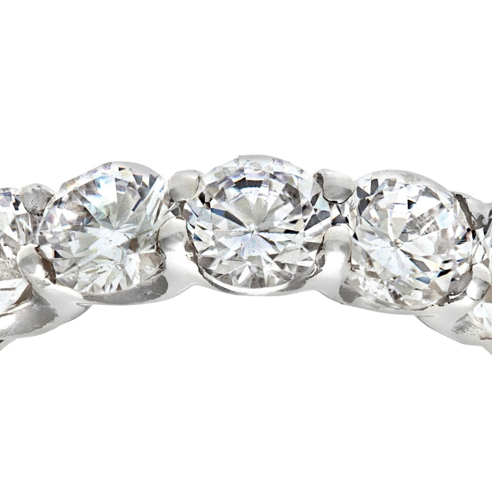 Silver CZ Eternity Ring