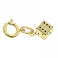 Dice Charm Pendant 9ct Yellow Gold | Prime Jewellery