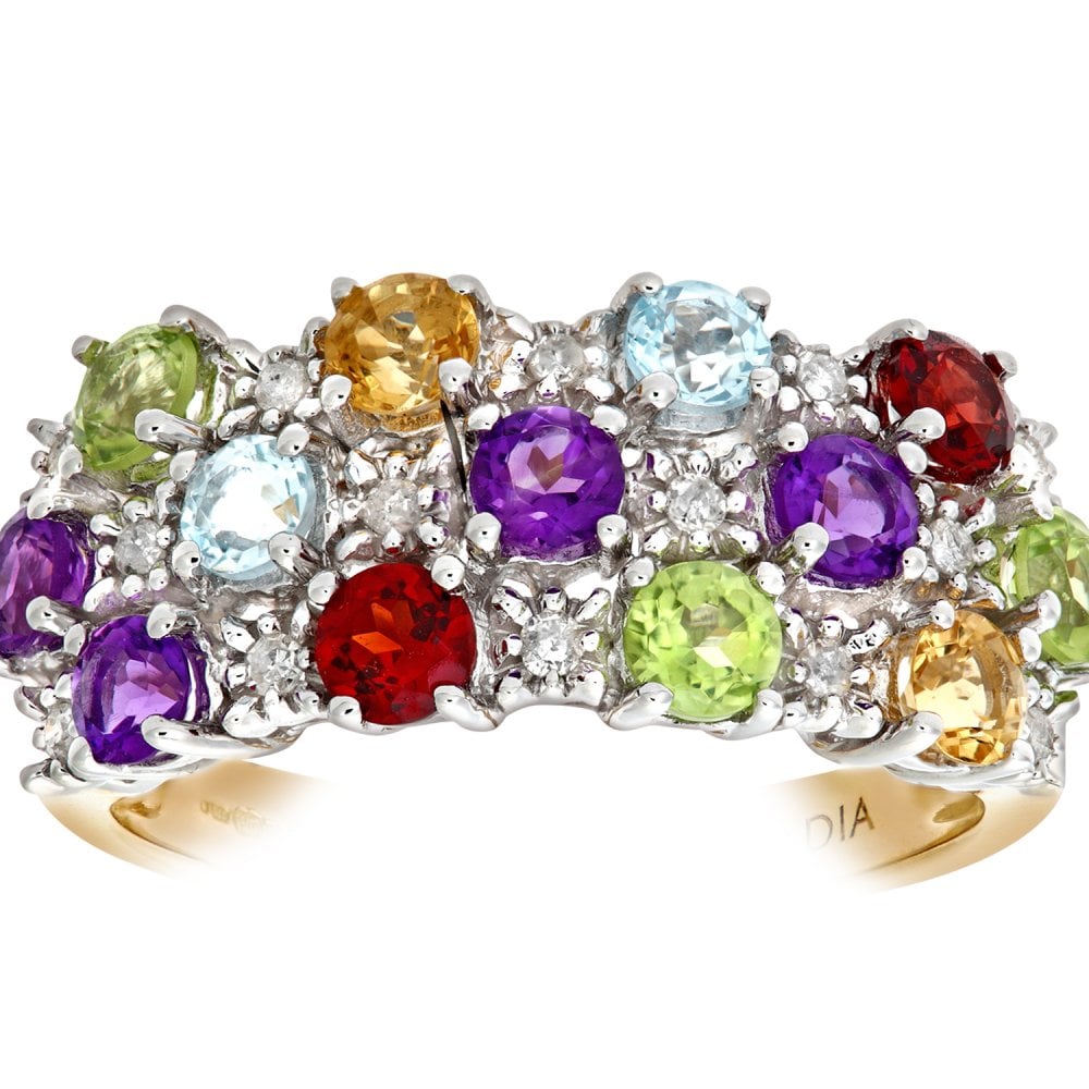 Diamond and Multi - detail view | Prime Jewellery