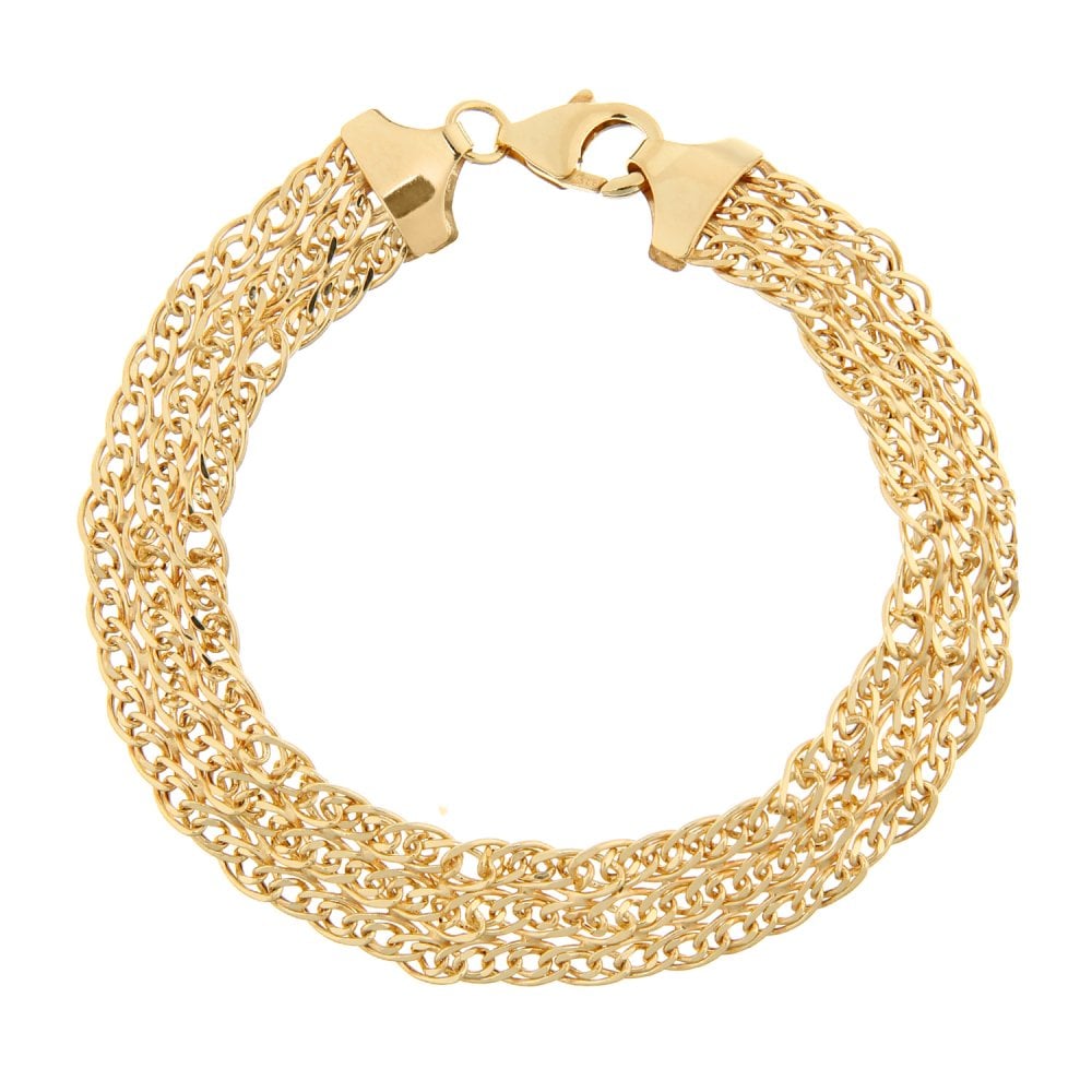 9ct Yellow Gold 7.5" Bismark Bracelet