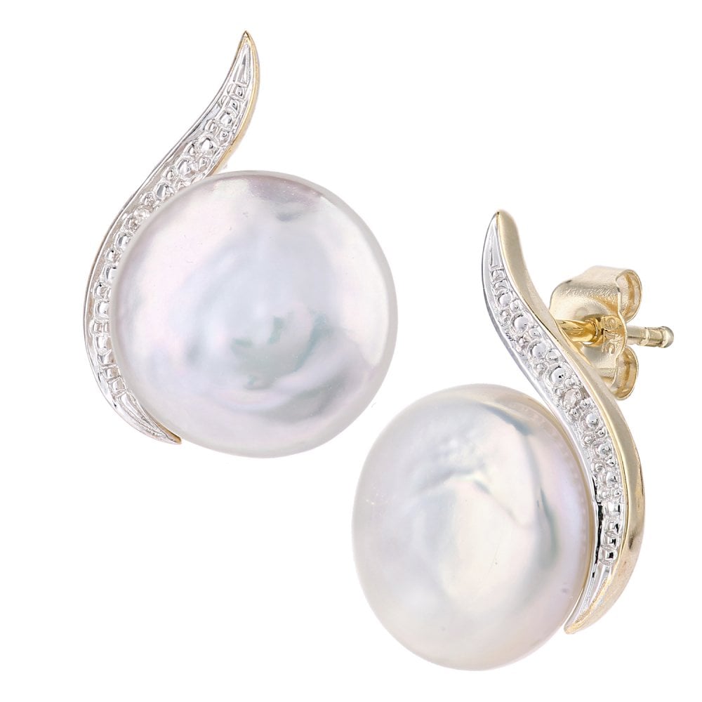Pearl Stud Earrings 9ct Yellow Gold | Prime Jewellery