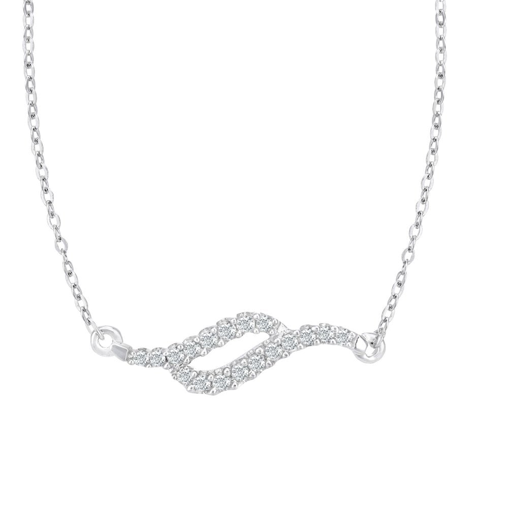 Diamond Necklace 9ct White Gold | Prime Jewellery