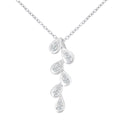 9ct White Gold 0.10ct Natural Diamond Necklace