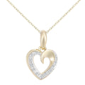 Diamond Heart Necklace 9ct Gold | Prime Jewellery