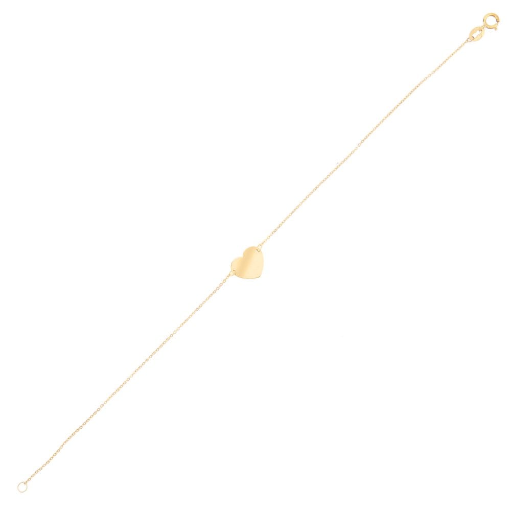 9ct Yellow Gold Women Pendant Necklace of Length 41cm