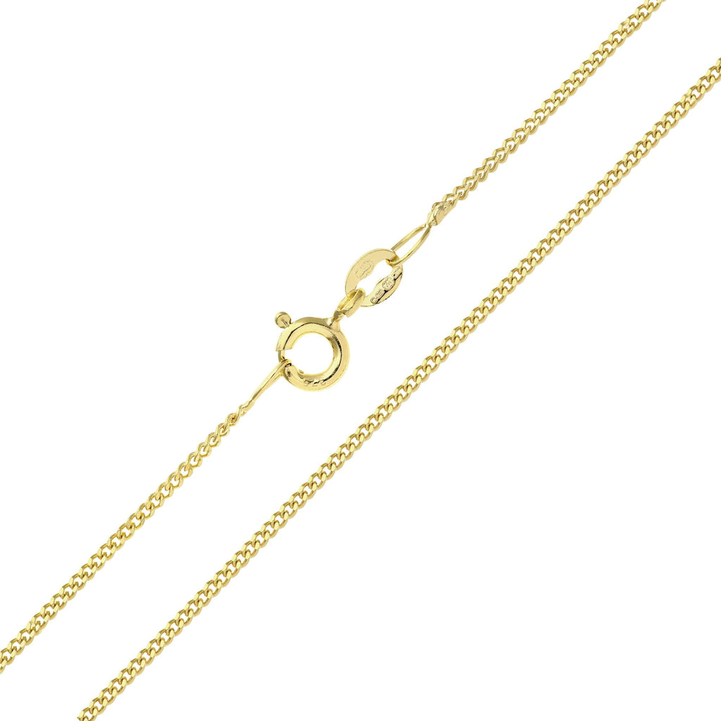 9ct Yellow Gold Curb Chain Necklace