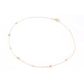 9ct Yellow Gold Ball Charm Anklet