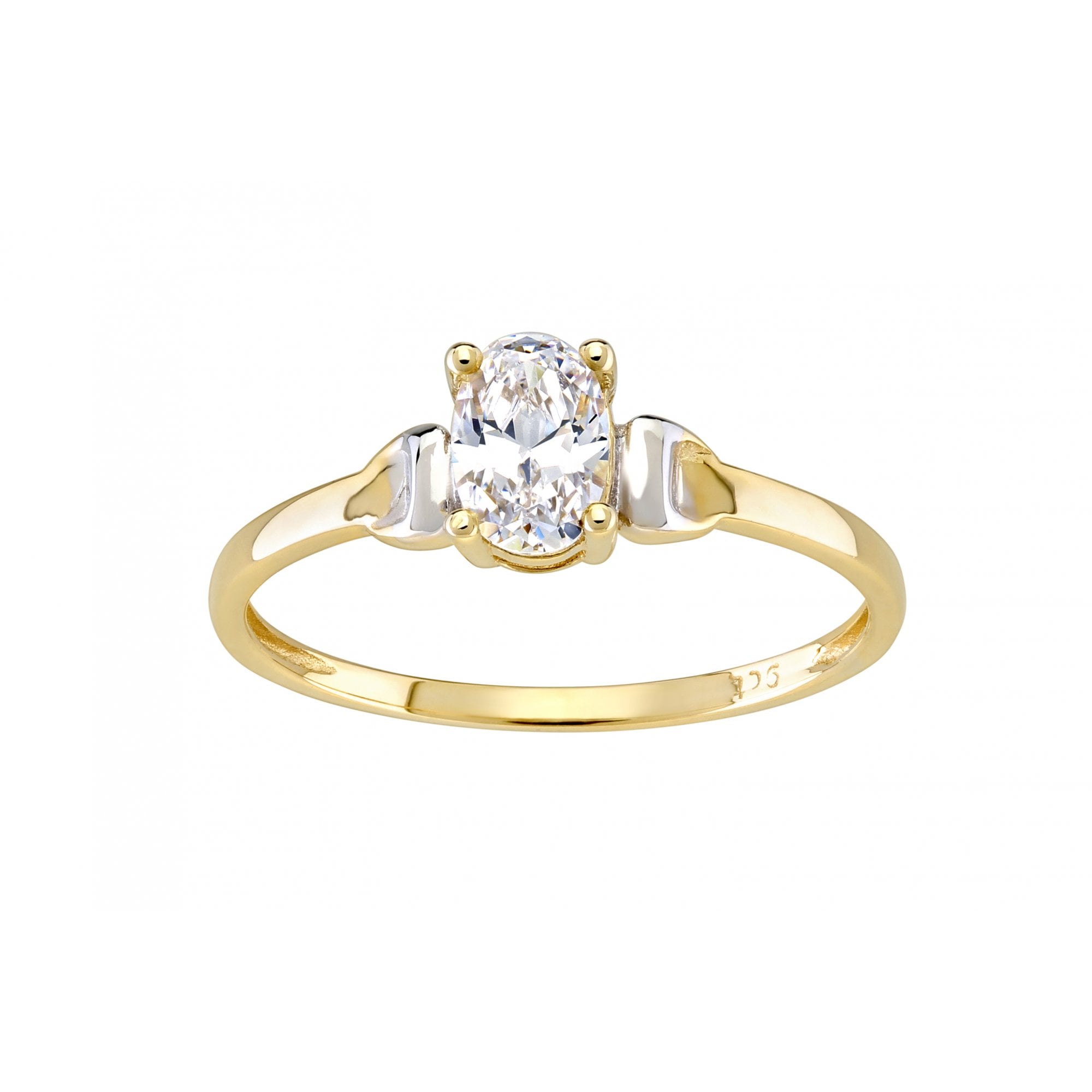 9ct Yellow Gold CZ Ring