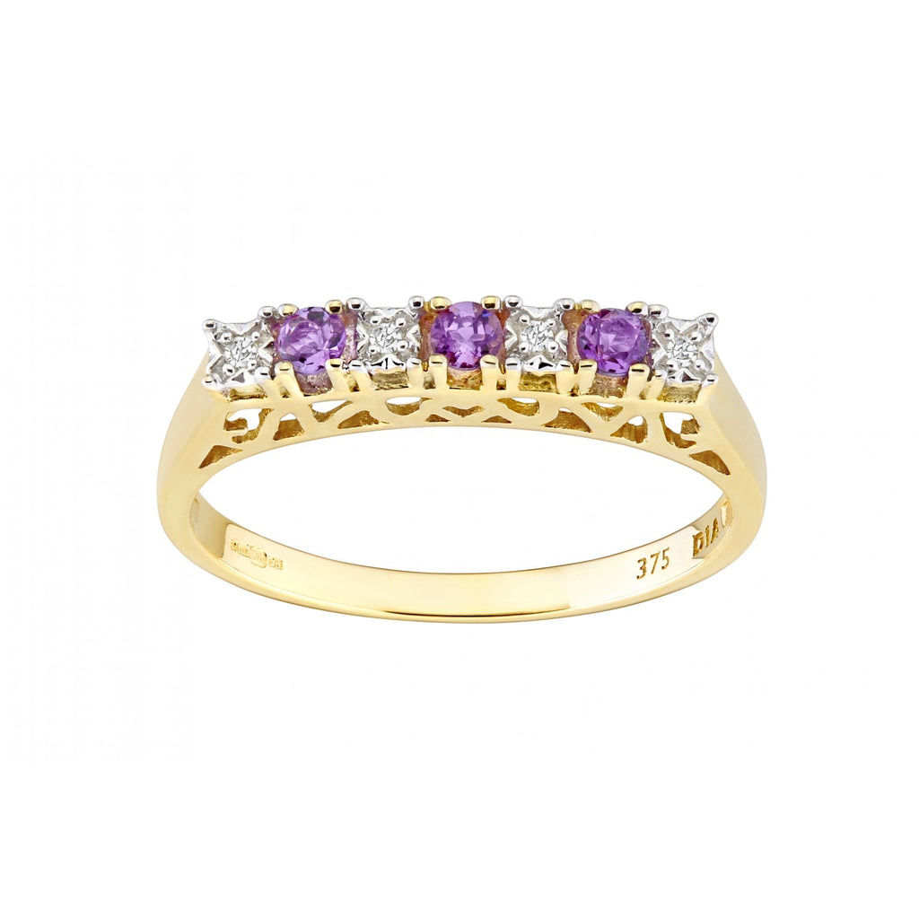 Amethyst and Diamond - detail view | Prime Jewellery