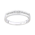 Diamond Channel Set Eternity Band Ring 9ct White Gold | Prime Jewellery