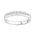 9ct White Gold 0.33 Carat Natural Diamond Channel Set Eternity Band Ring