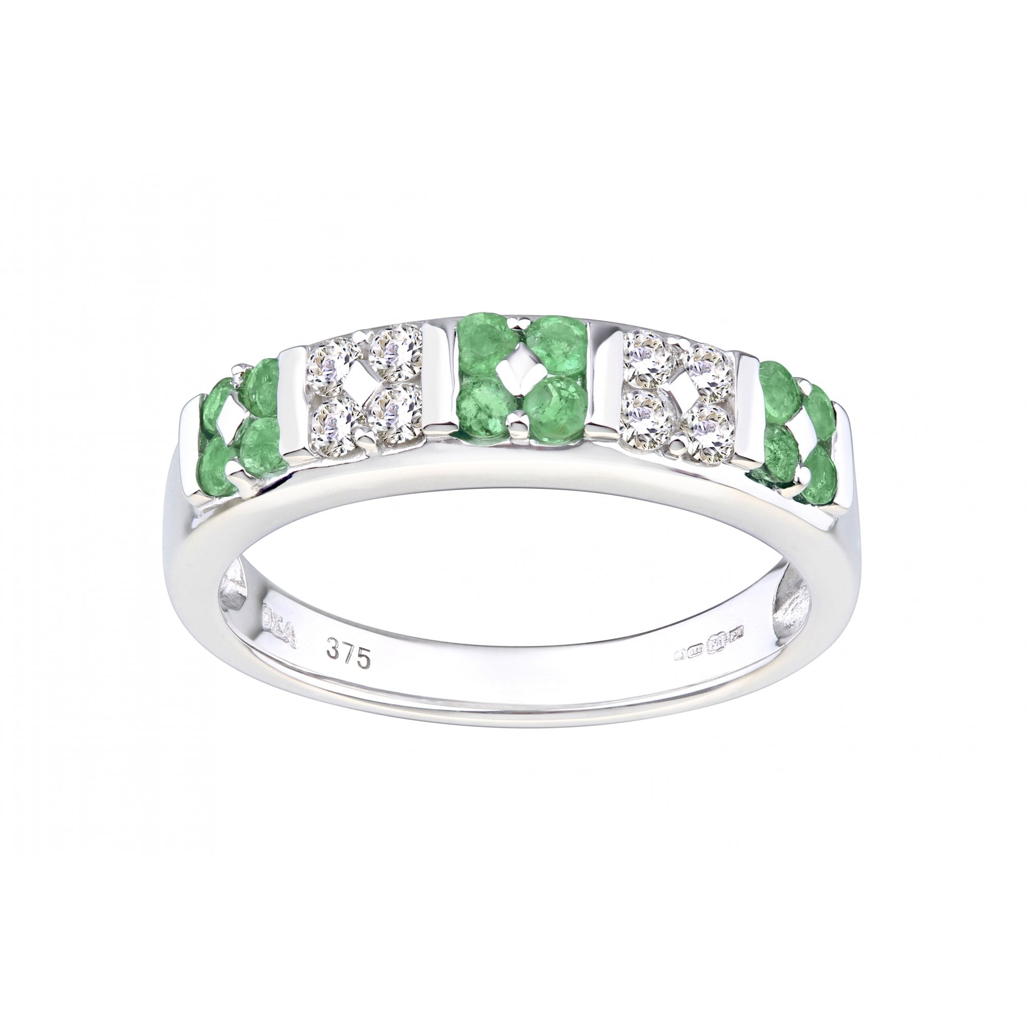 Round Emerald and - detail view | Prime Jewellery