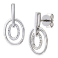 Diamond Drop Earrings 9ct White Gold | Prime Jewellery