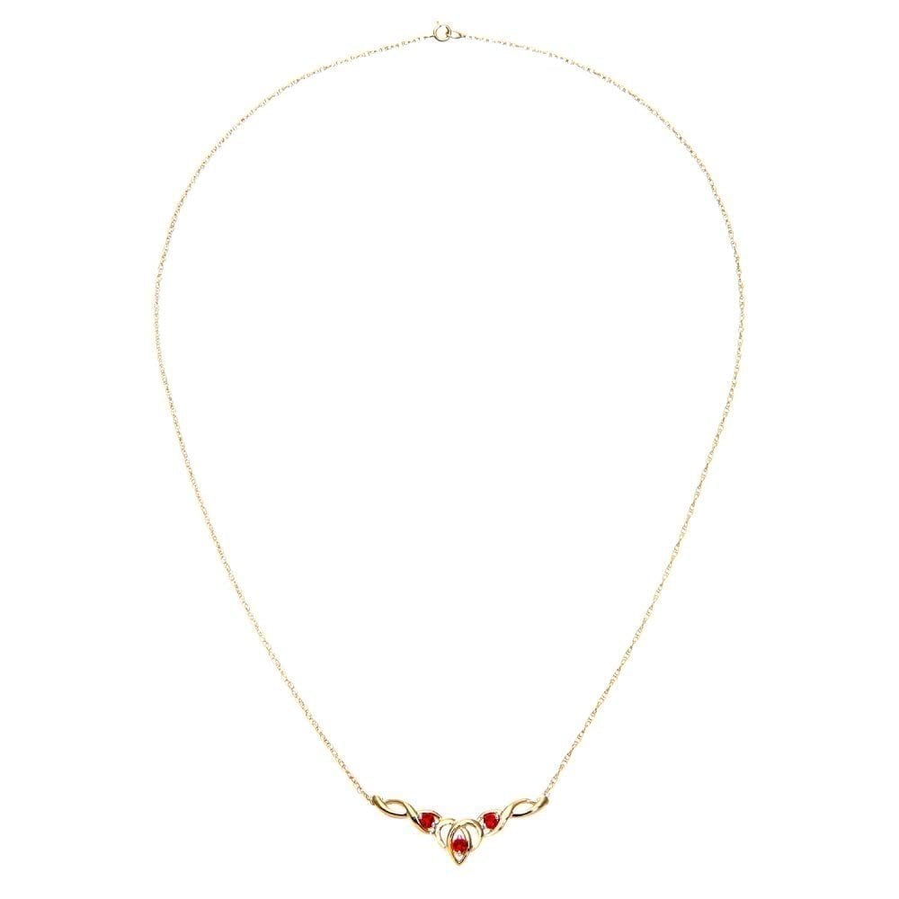 Ruby Necklace - detail view | Prime Jewellery