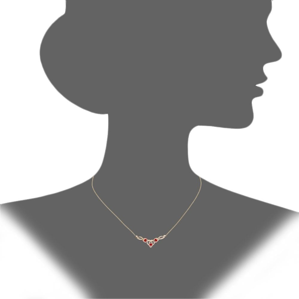 Ruby Necklace - detail view | Prime Jewellery