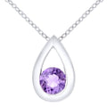 Amethyst Necklace 9ct White Gold | Prime Jewellery
