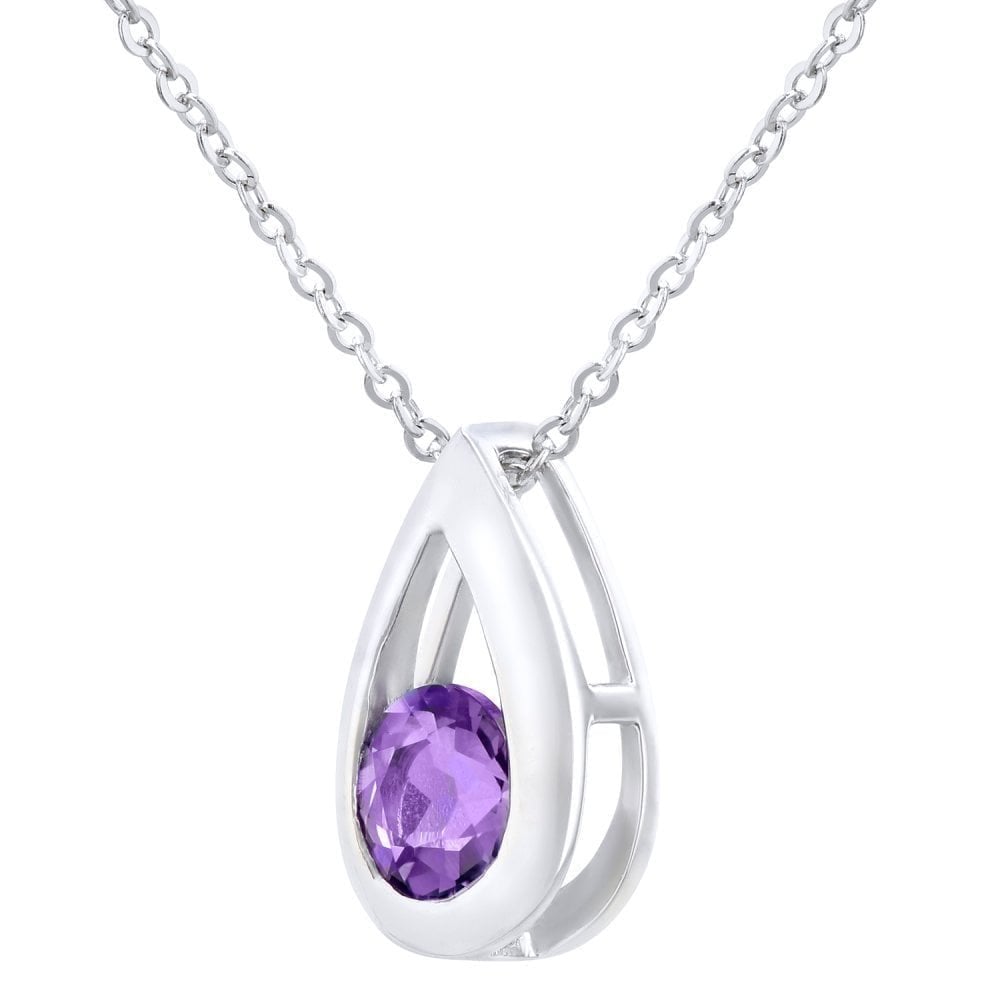 Amethyst Necklace - detail view | Prime Jewellery