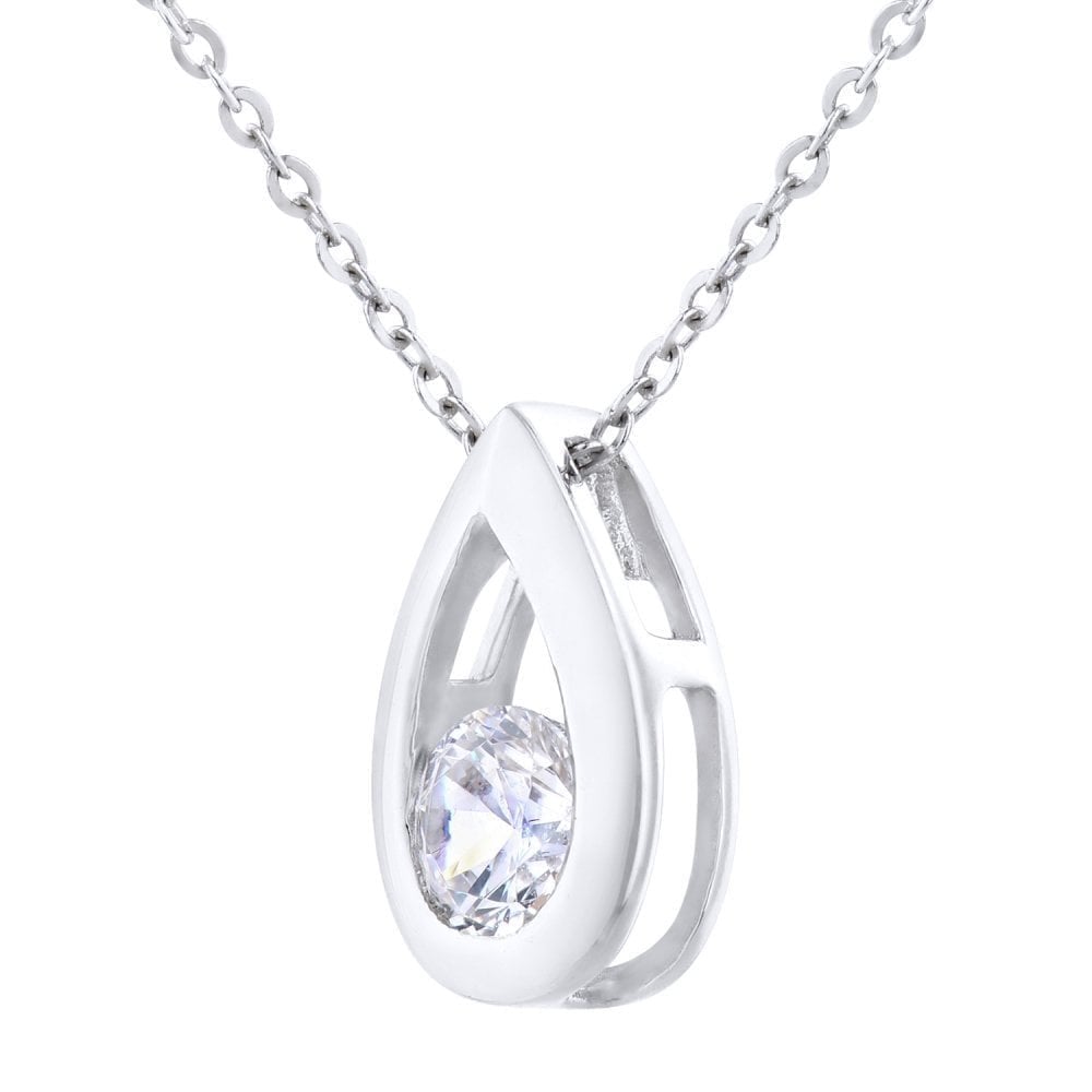 Cubic Zirconia Necklace - detail view | Prime Jewellery