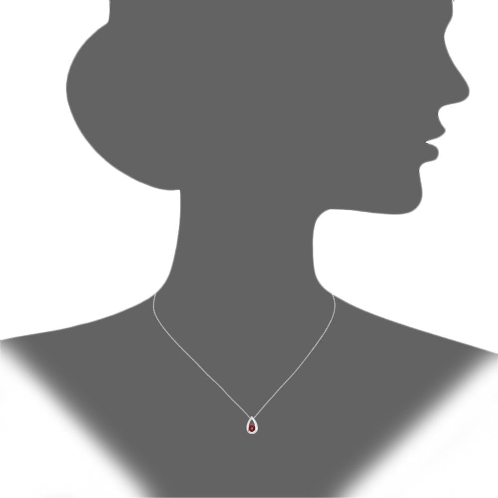 Garnet Necklace - detail view | Prime Jewellery