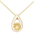 Citrine Necklace 9ct Yellow Gold | Prime Jewellery