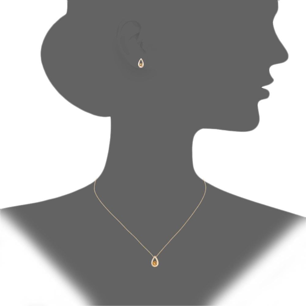 Citrine Necklace - detail view | Prime Jewellery