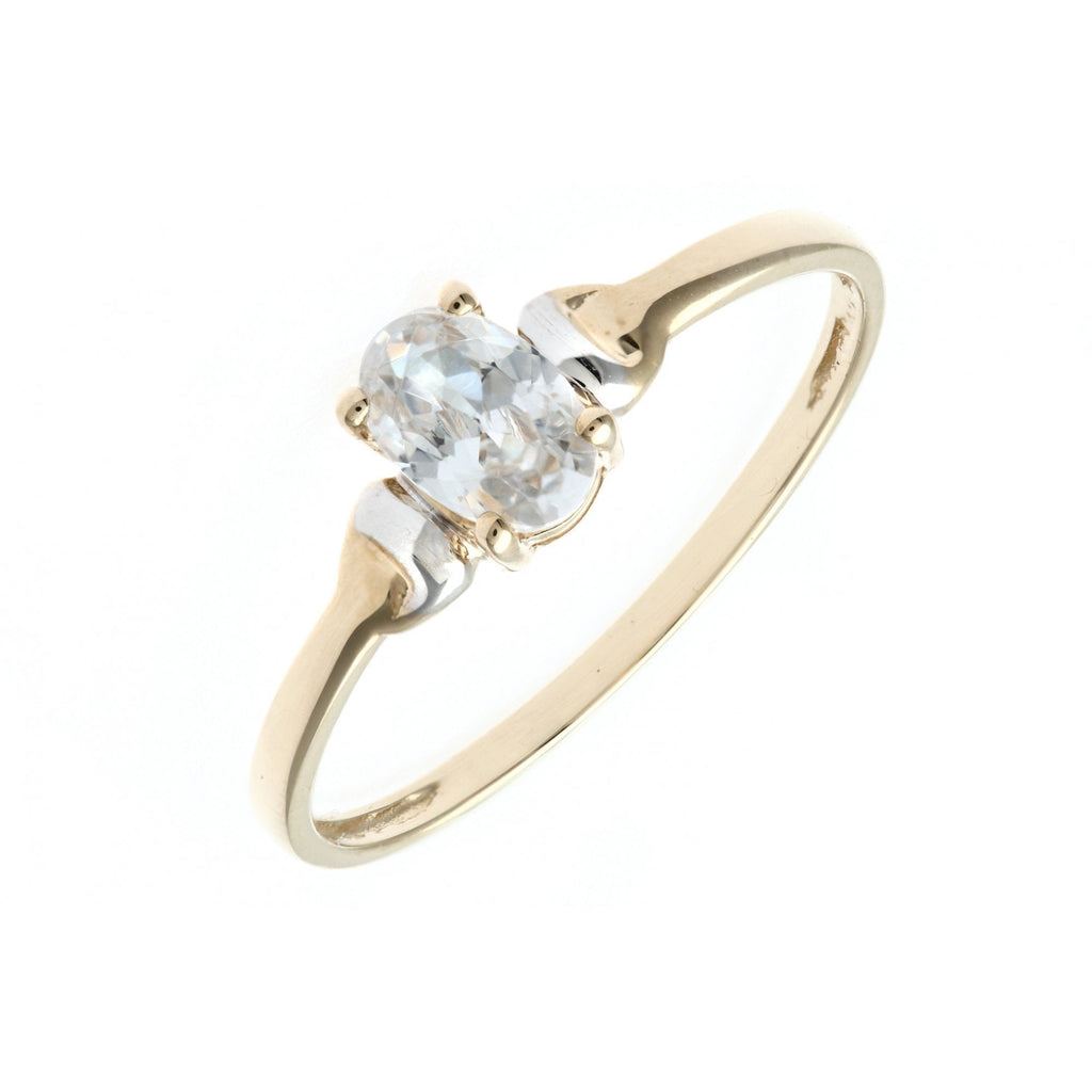 9ct Yellow Gold CZ Ring