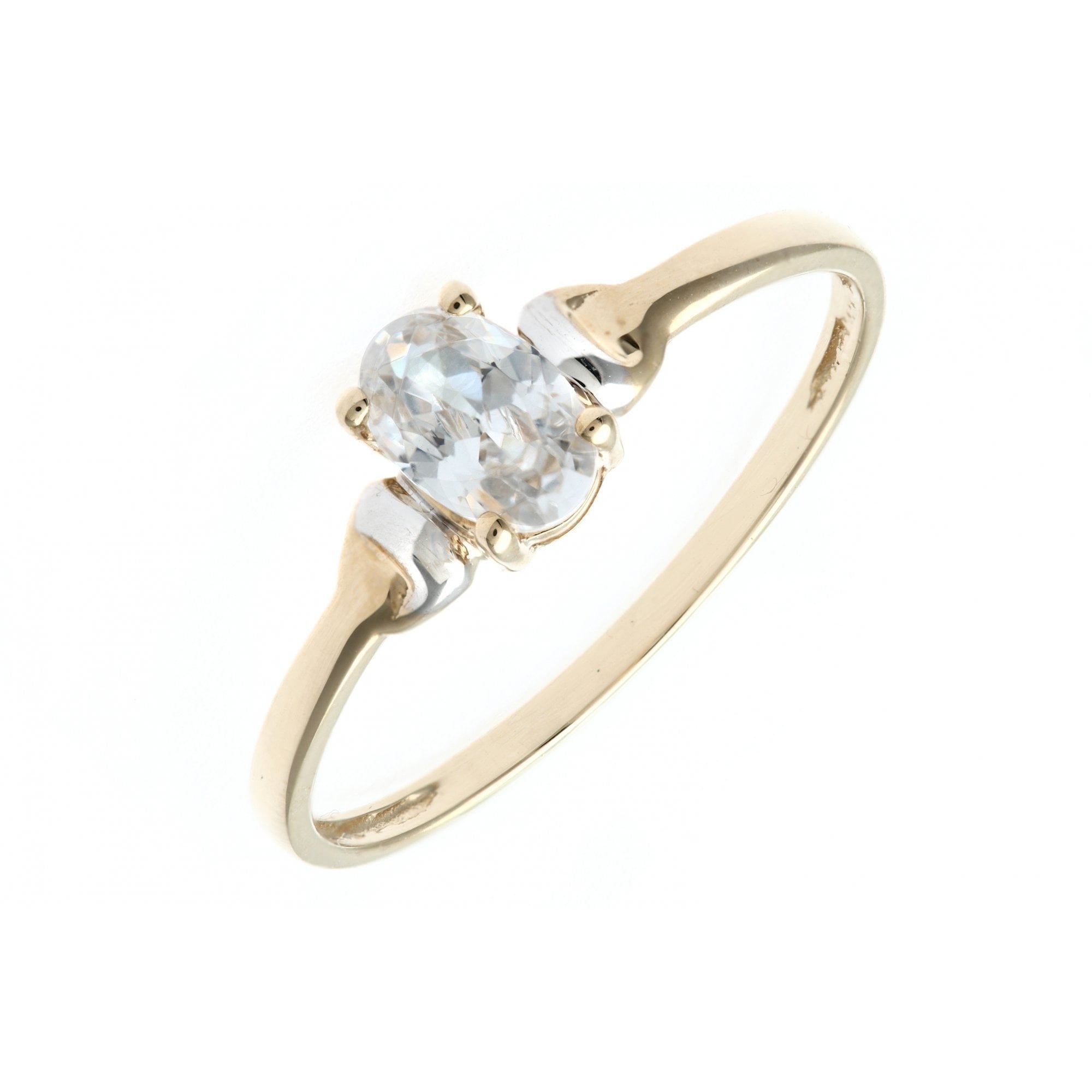 9ct Yellow Gold CZ Ring