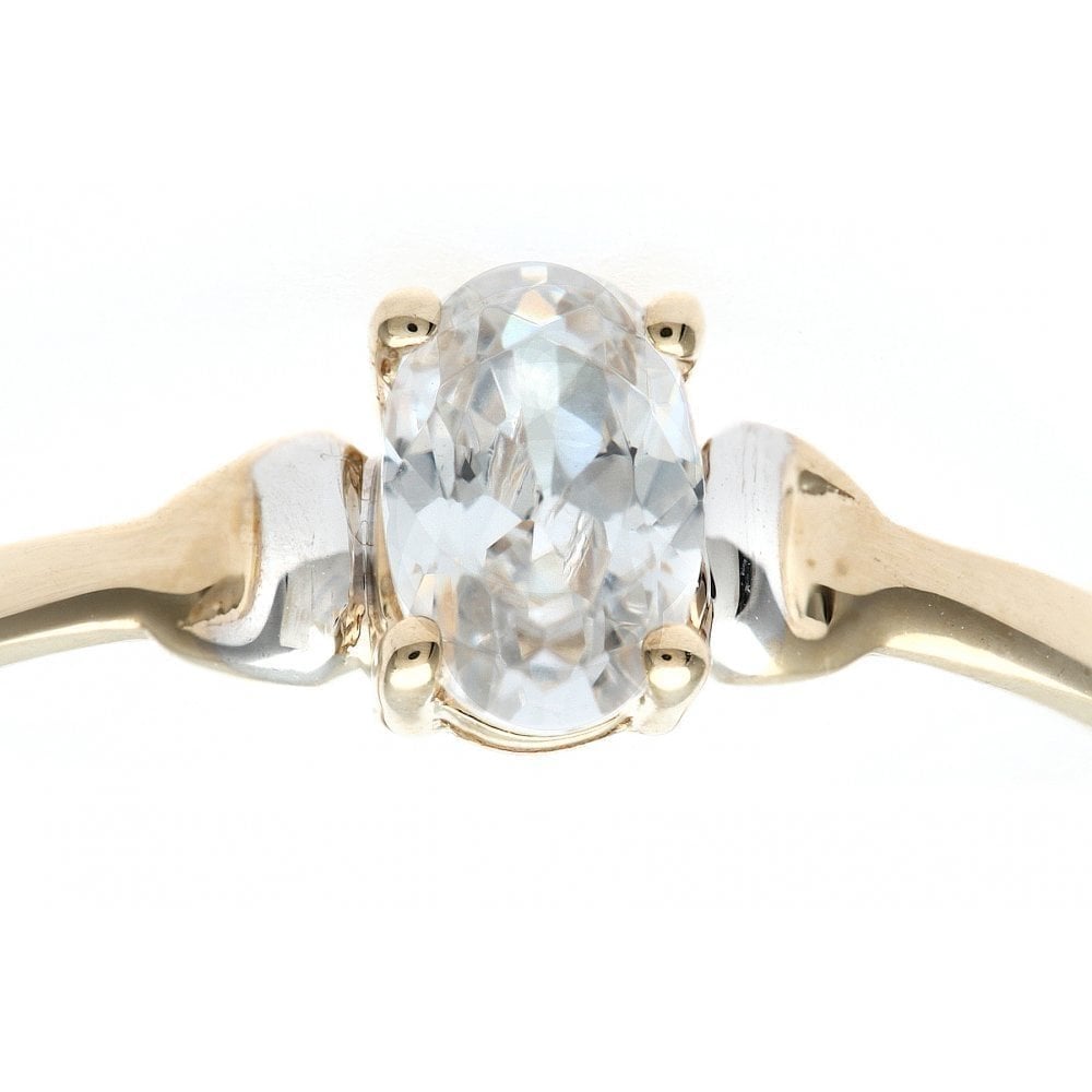 9ct Yellow Gold CZ Ring