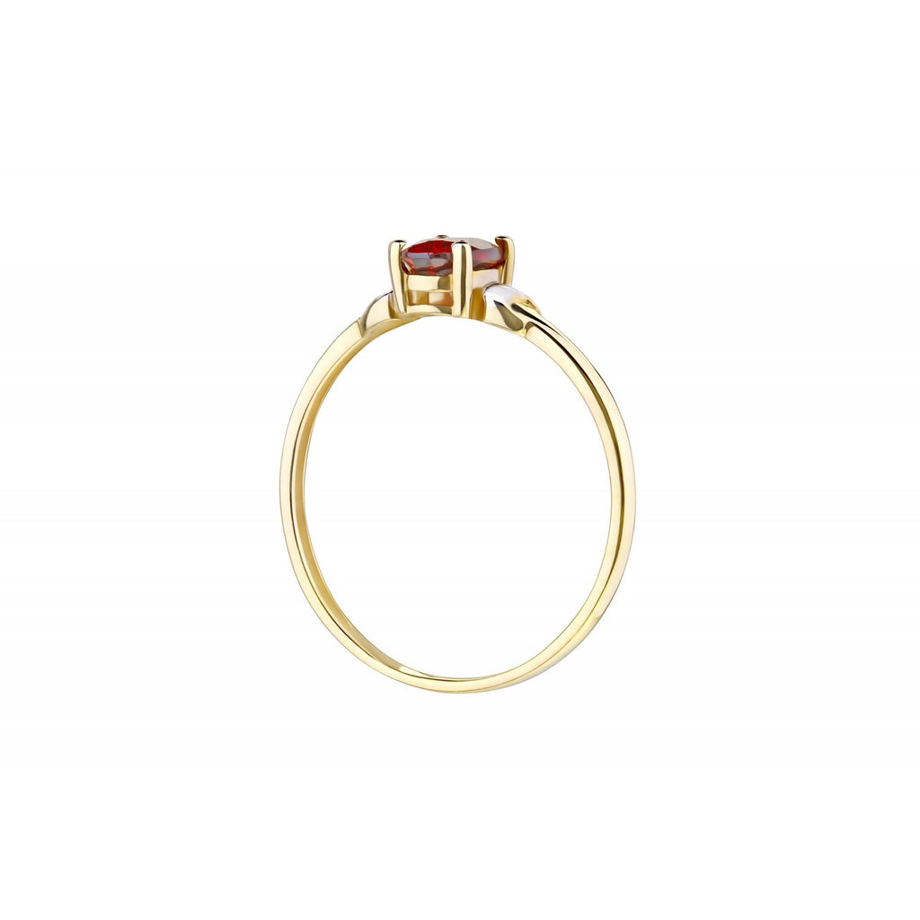 Garnet Ring 9ct - detail view | Prime Jewellery