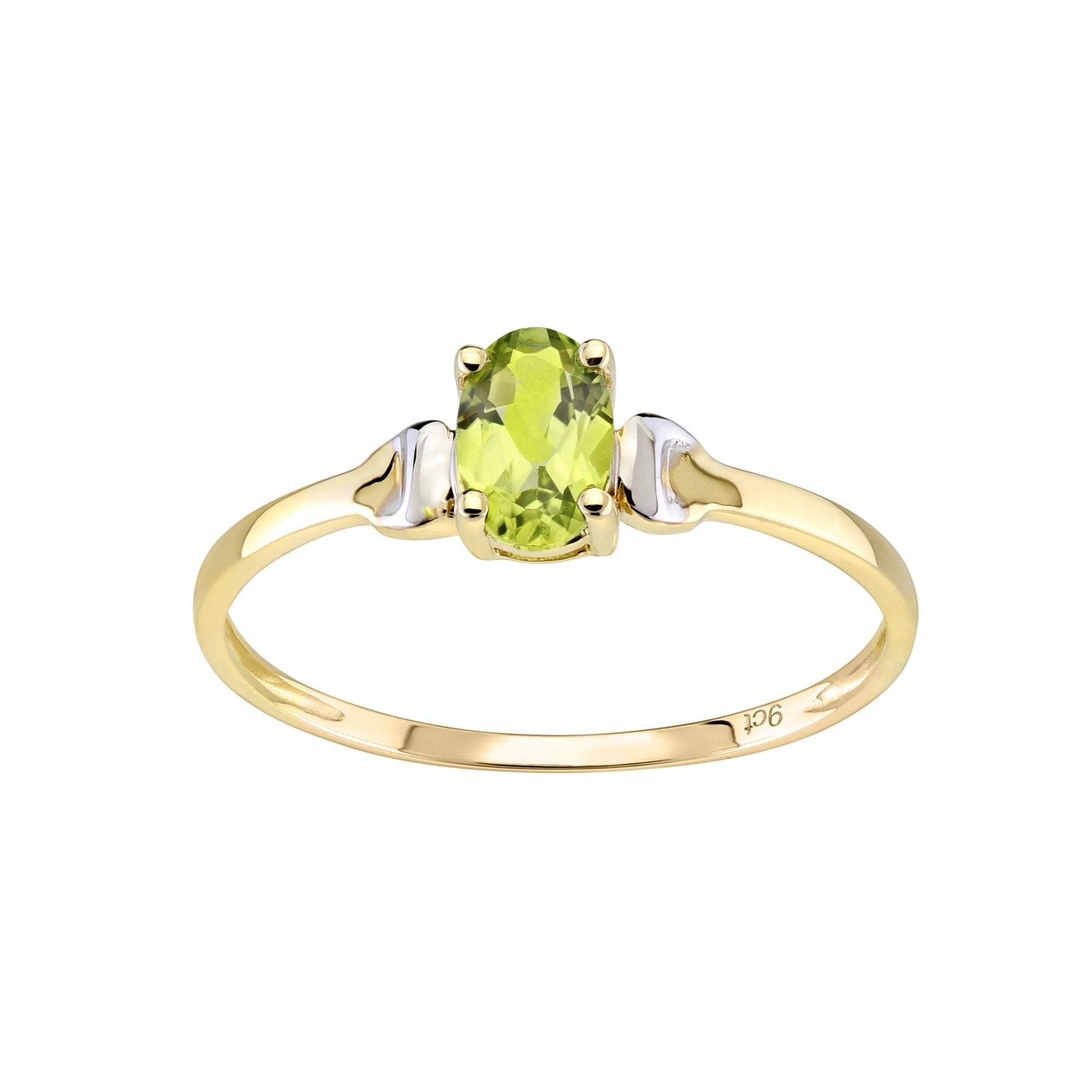 9ct Yellow Gold Peridot Ring