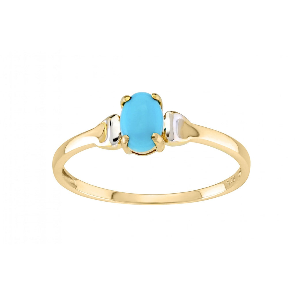9ct Yellow Gold Turquoise Ring