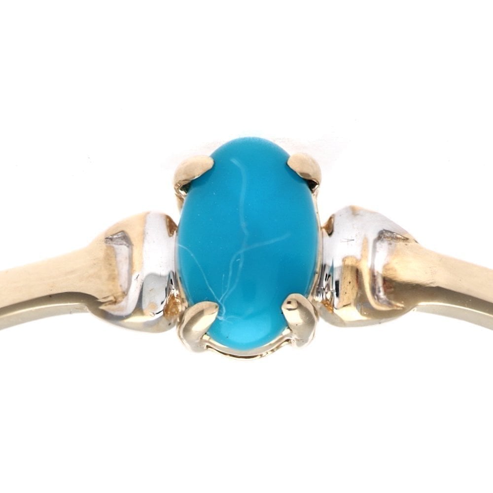 9ct Yellow Gold Turquoise Ring