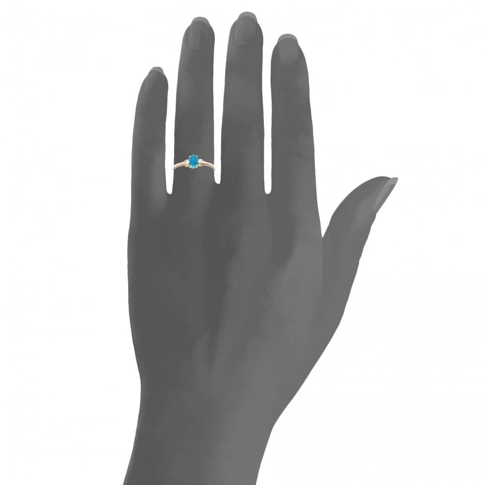 9ct Yellow Gold Turquoise Ring