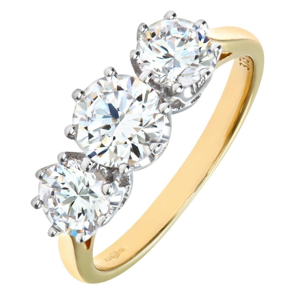 Cubic Zirconia Trilogy - detail view | Prime Jewellery
