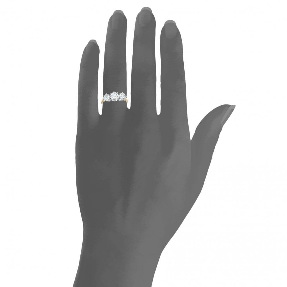 Cubic Zirconia Trilogy - detail view | Prime Jewellery