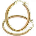 9ct Yellow Gold Classic Medium Hoop Earring