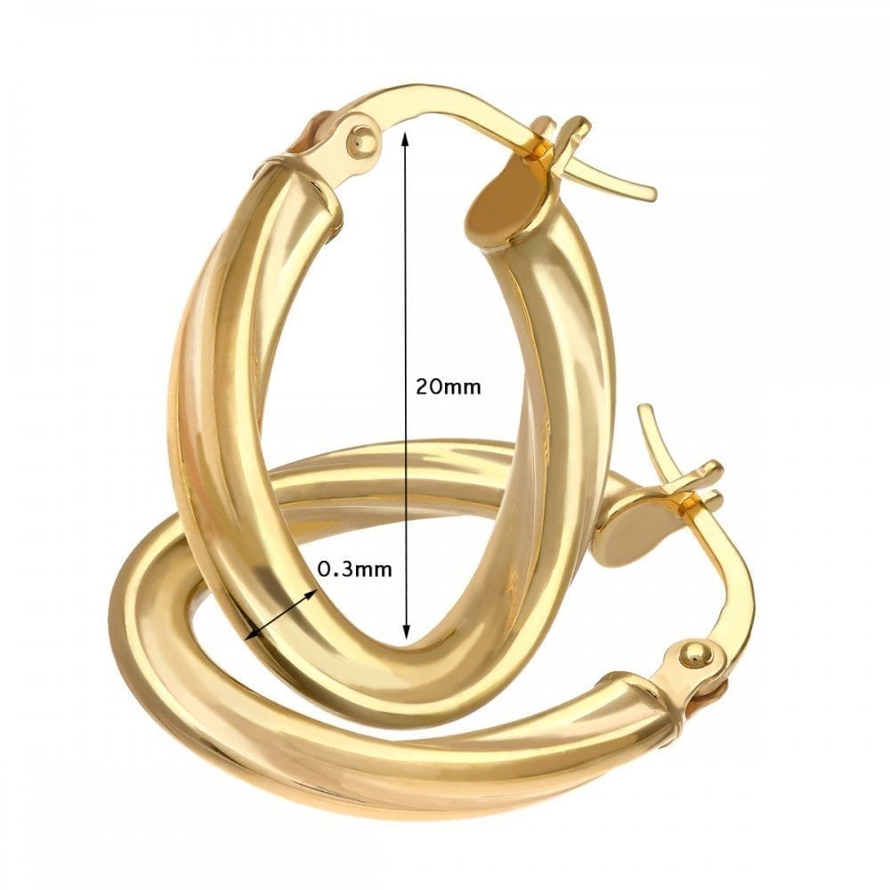 Rounded Small Hoop - detail view | Prime Jewellery