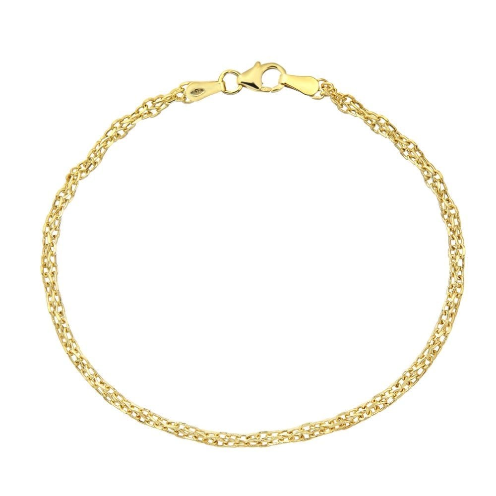 Link Bracelet 9ct - detail view | Prime Jewellery