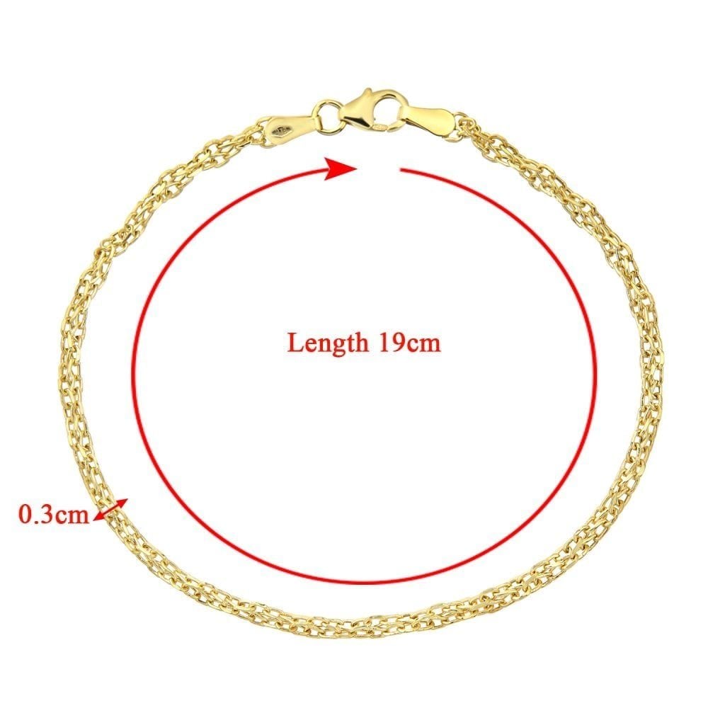 Link Bracelet 9ct - detail view | Prime Jewellery
