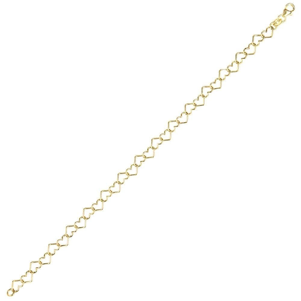 Heart Bracelet 9ct - detail view | Prime Jewellery