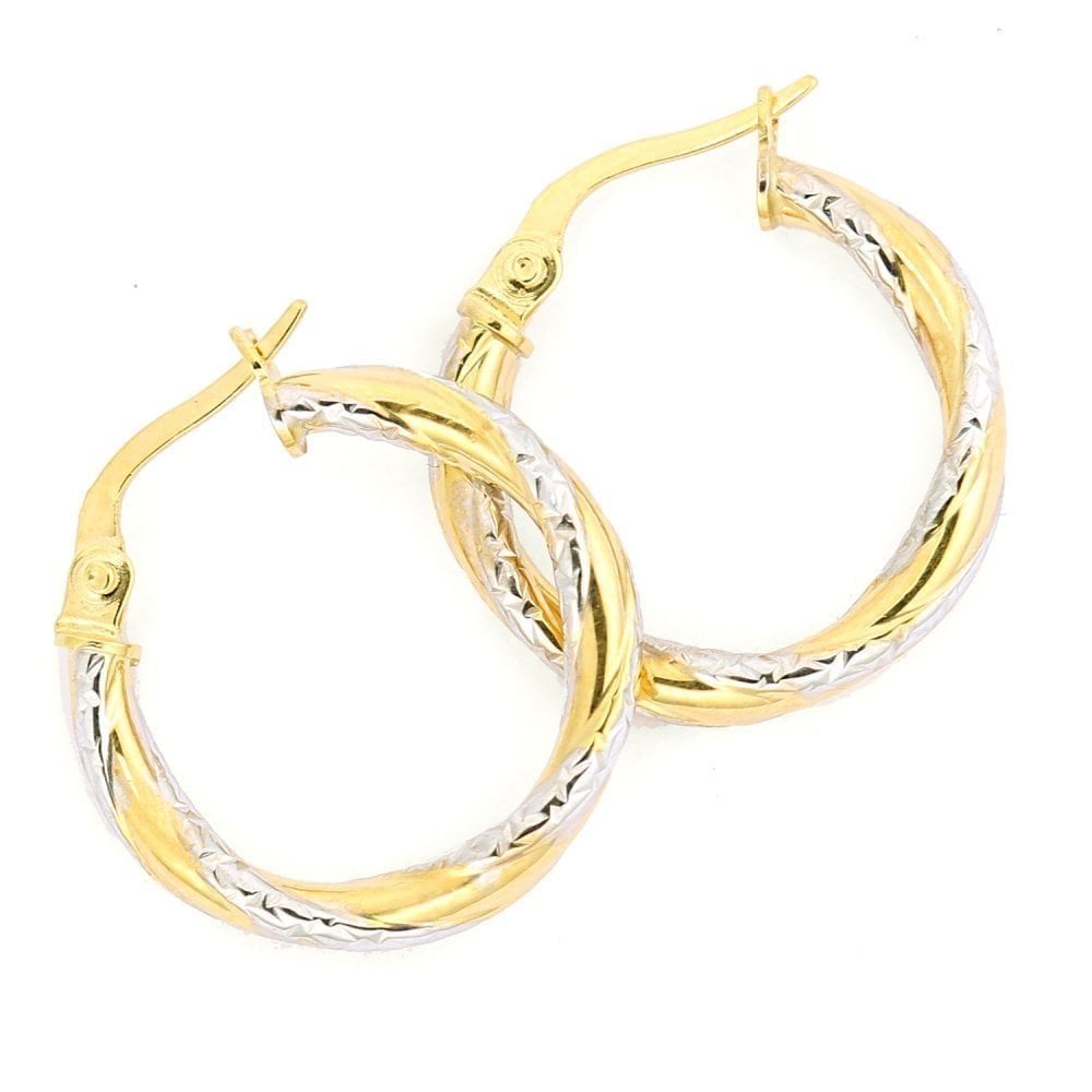Twisted Hoop Earrings - detail view | Prime Jewellery
