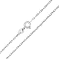 Singapore Pendant Chain 9ct White Gold | Prime Jewellery