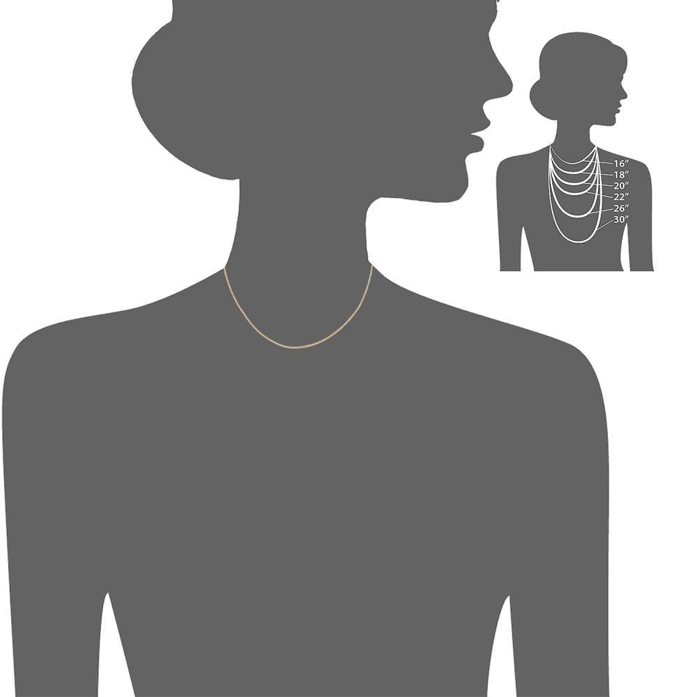 9ct Yellow Gold Foxtail Pendant Chain