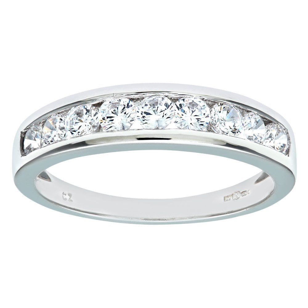 9ct White Gold Eternity Ring
