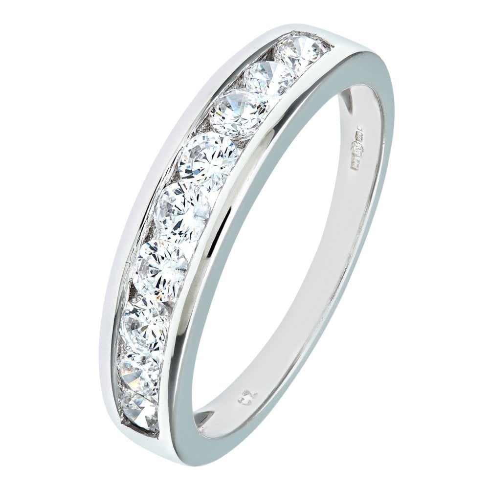 9ct White Gold Eternity Ring