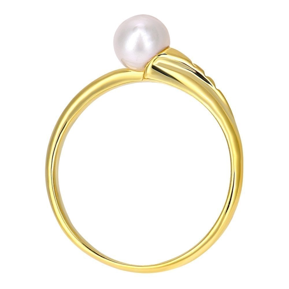 9ct Yellow Gold Cultured Pearl Ring