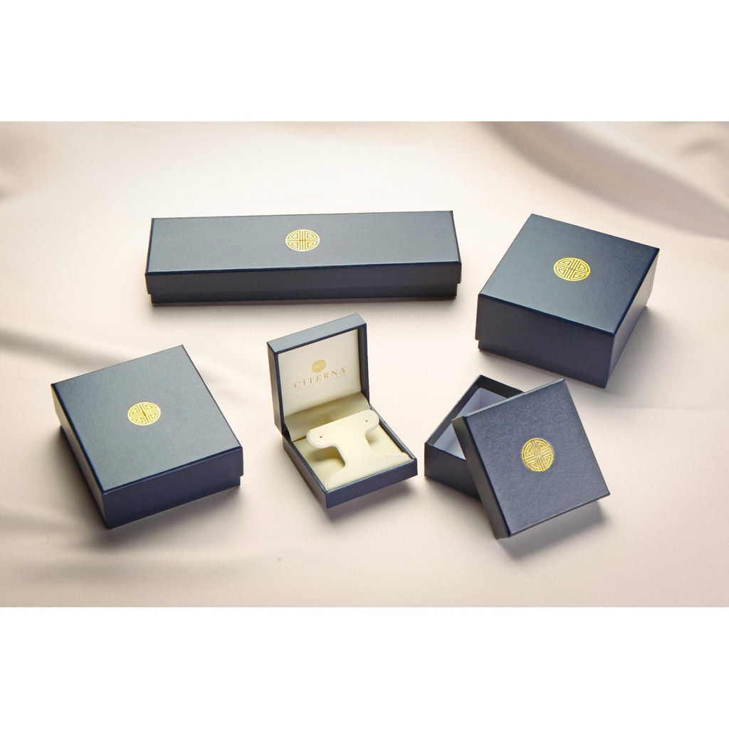 0.75 Ct Round Natural Blue Sapphire and Diamond Heart Stud Earrings in 9ct White Gold