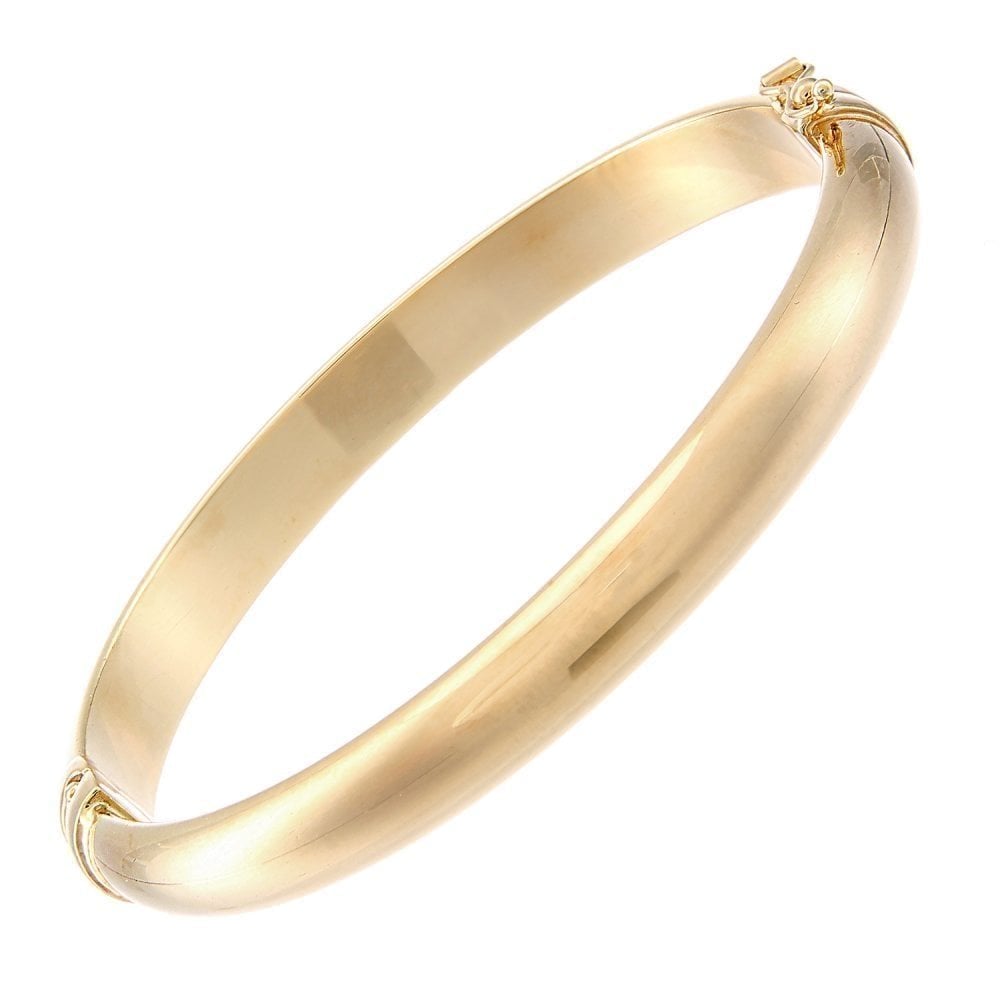 9ct Yellow Gold Dome Bangle