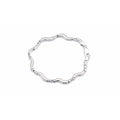 Silver Wavey Kiss Bracelet | Prime Jewellery