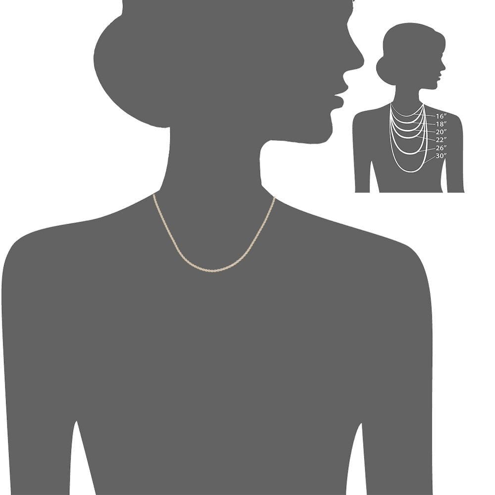 9ct Yellow Gold Rope Chain Necklace